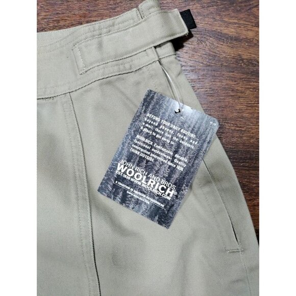 NWT Woolrich by John Rich & Bros High Waisted A-Line Midi Skirt Khaki Women's 6 - Picture 7 of 14
